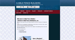 Desktop Screenshot of a-ablefencebuilders.com